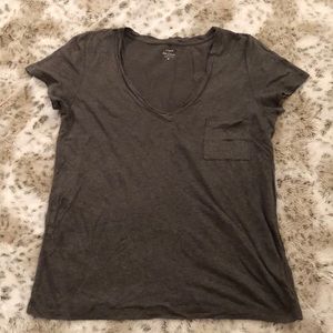 J.Crew Linen V-Neck T Shirt